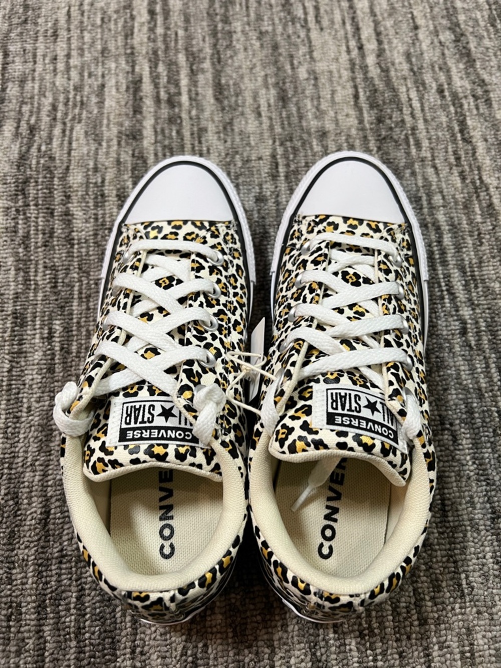 Converse Low Top Sneakers - Leopard Print Size 5.5 - Picture 9 of 11